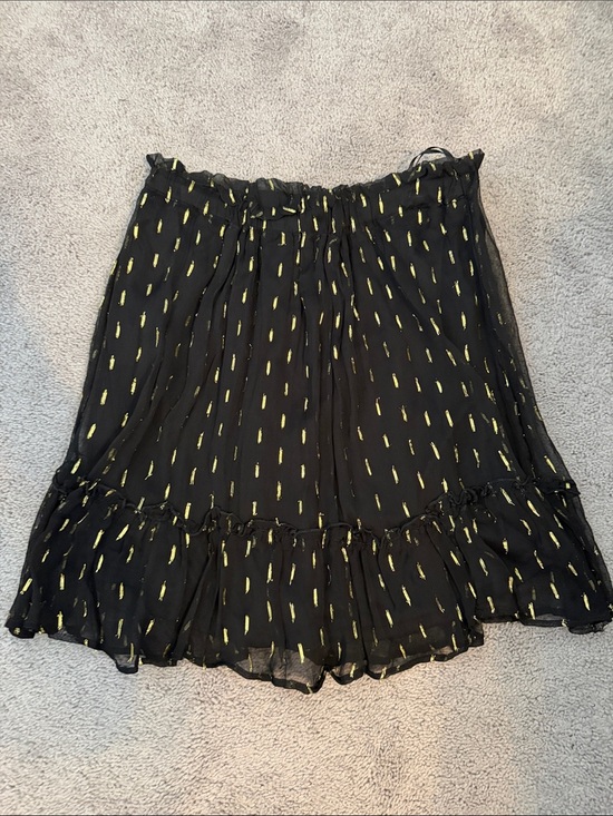 Angie Dresses & Skirts - Angie Black Midi Skirt with Gold Accent Dots